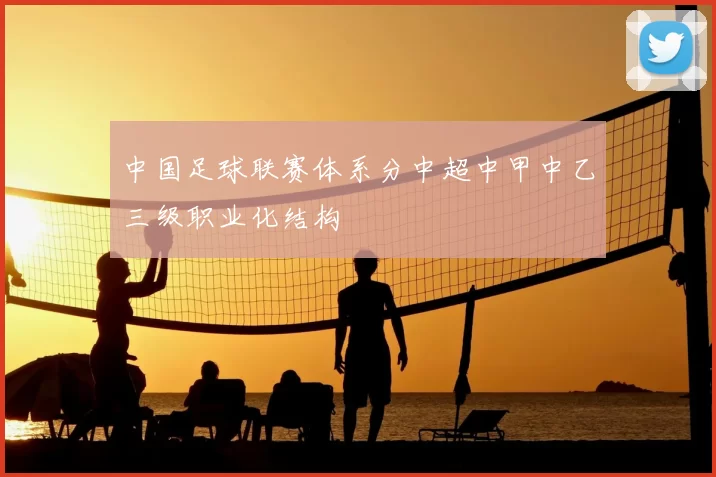 中国足球联赛体系分中超中甲中乙三级职业化结构